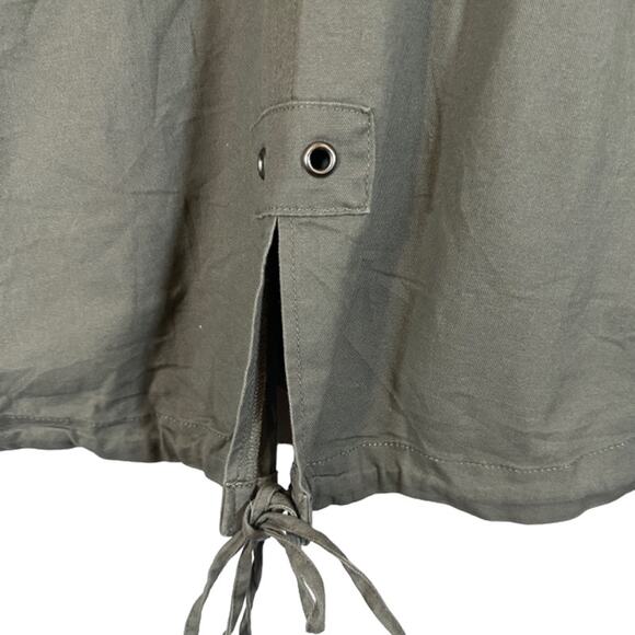 Sanctuary Gray Cotton Blend Casual Classic Full Zip Parka Jacket Women Sz M - Picture 10 of 12